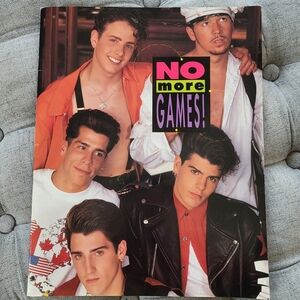 New Kids On The Block 1990 No More Games Tour Program 11"x14", NKOTB Collectible